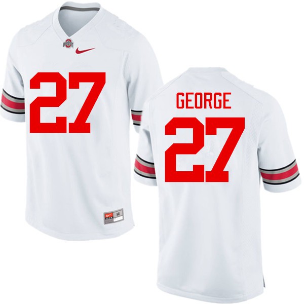 Ohio State Buckeyes #27 Eddie George Men University Jersey White